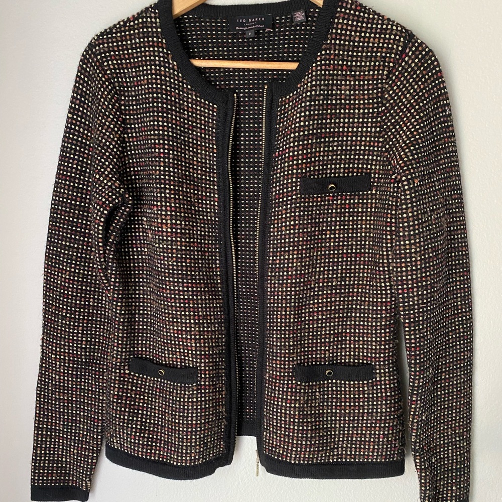 Ted Baker Rylene Metallic Wool Jacket - Picture 5 of 9